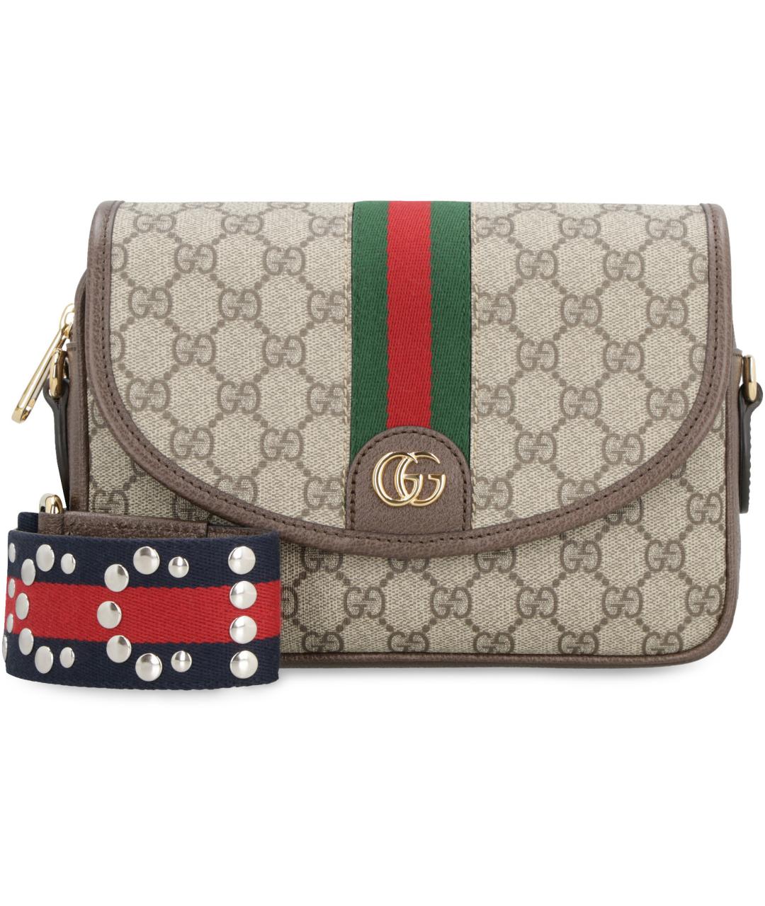 GUCCI Бежевая канва сумка через плечо, фото 2