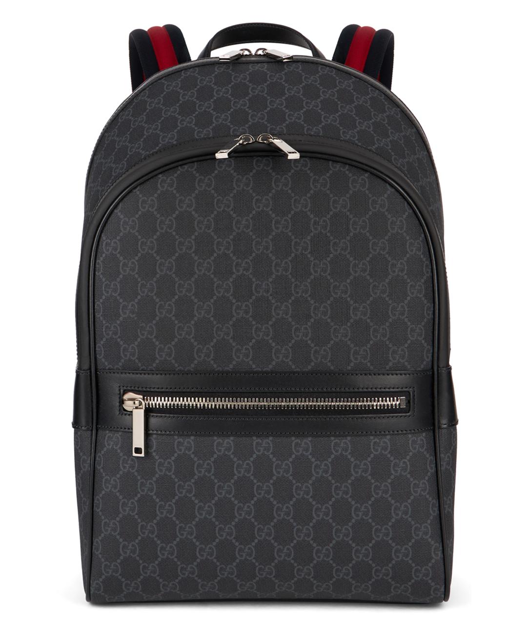 GUCCI Черный канва рюкзак, фото 1