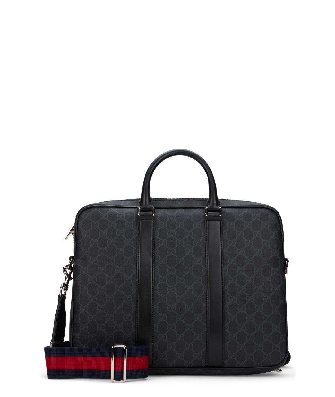 GUCCI Черный канва портфель, фото 1