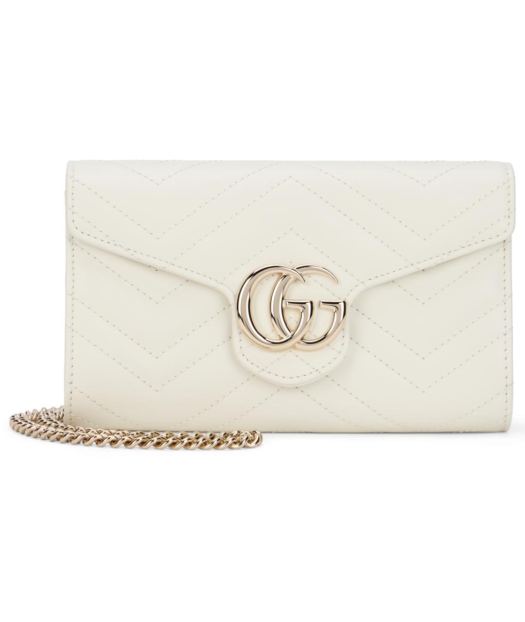 GUCCI Белый кожаный кошелек, фото 2