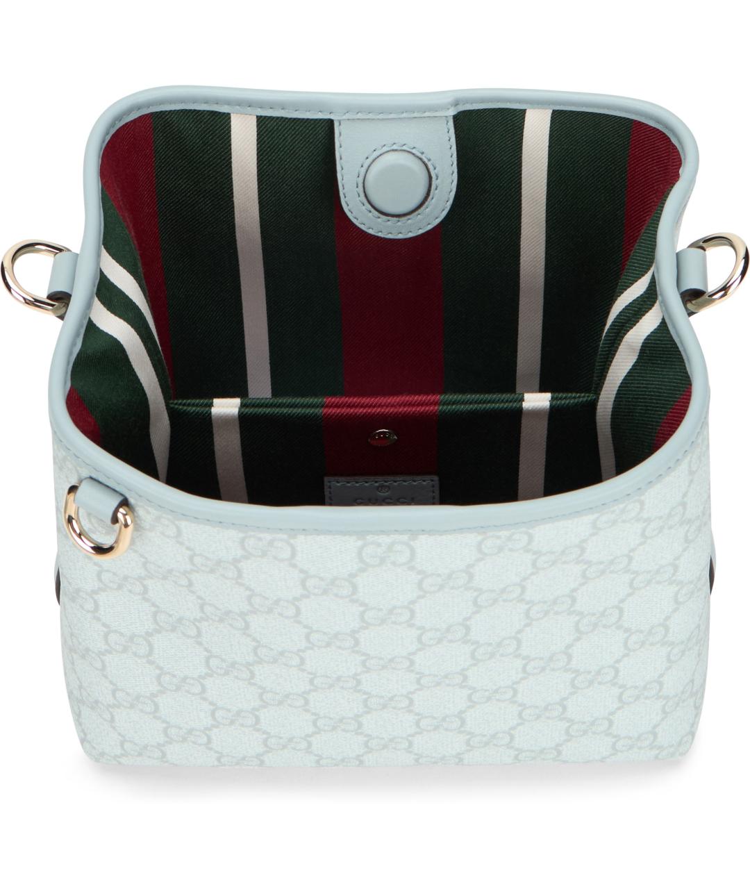 GUCCI Голубая кожаная сумка через плечо, фото 5
