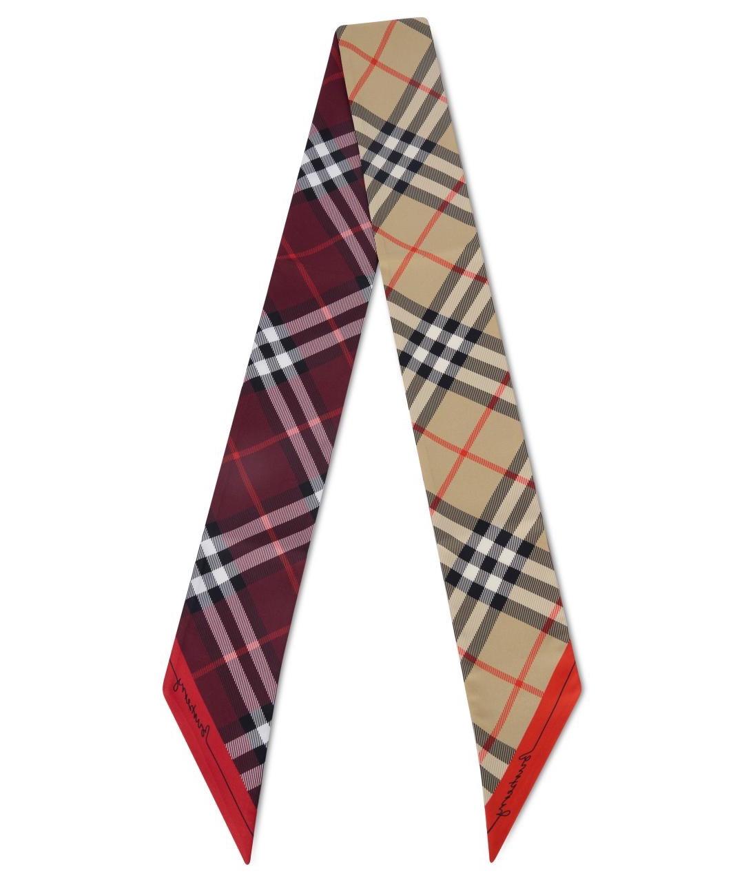 BURBERRY Мульти шелковый шарф, фото 2