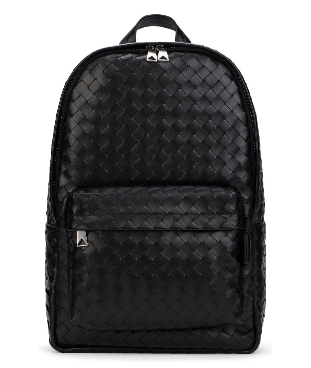 BOTTEGA VENETA Черный кожаный рюкзак, фото 1