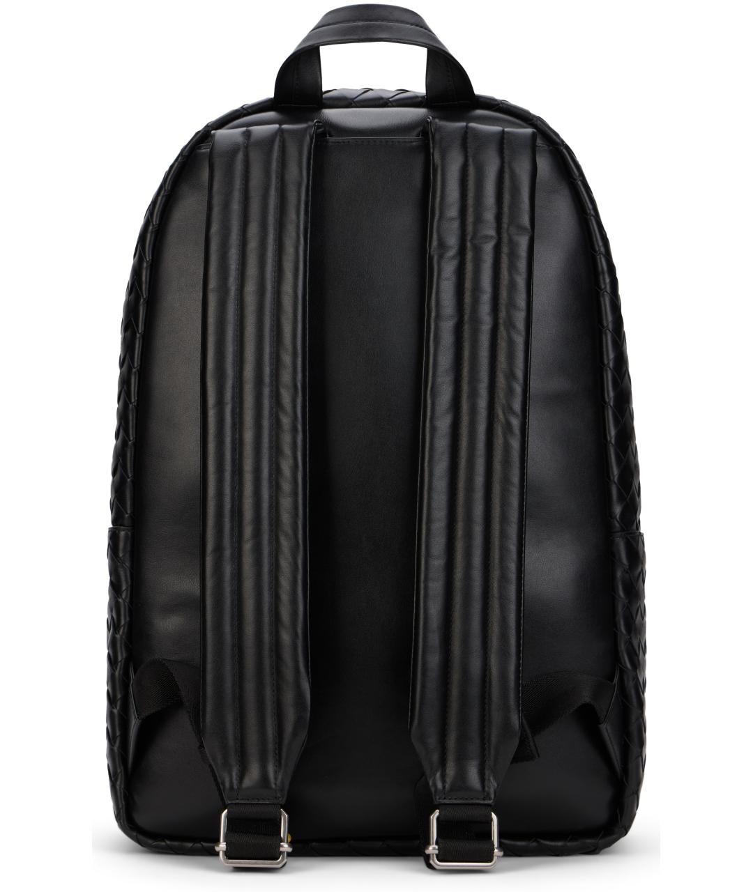 BOTTEGA VENETA Черный кожаный рюкзак, фото 4