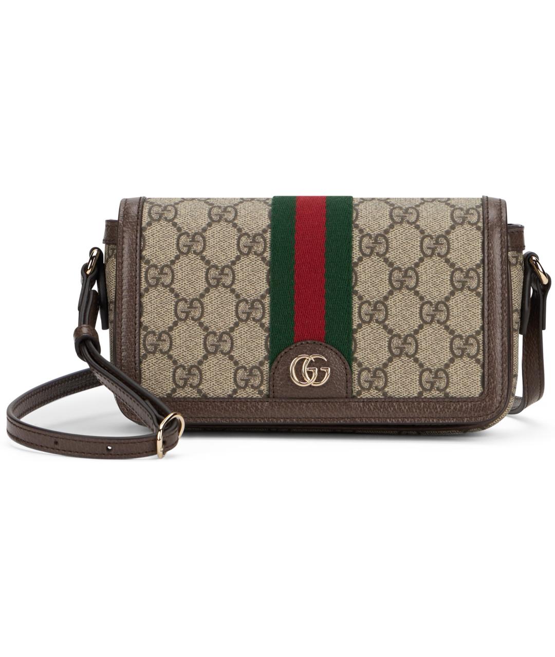 GUCCI Бежевая канва сумка через плечо, фото 2