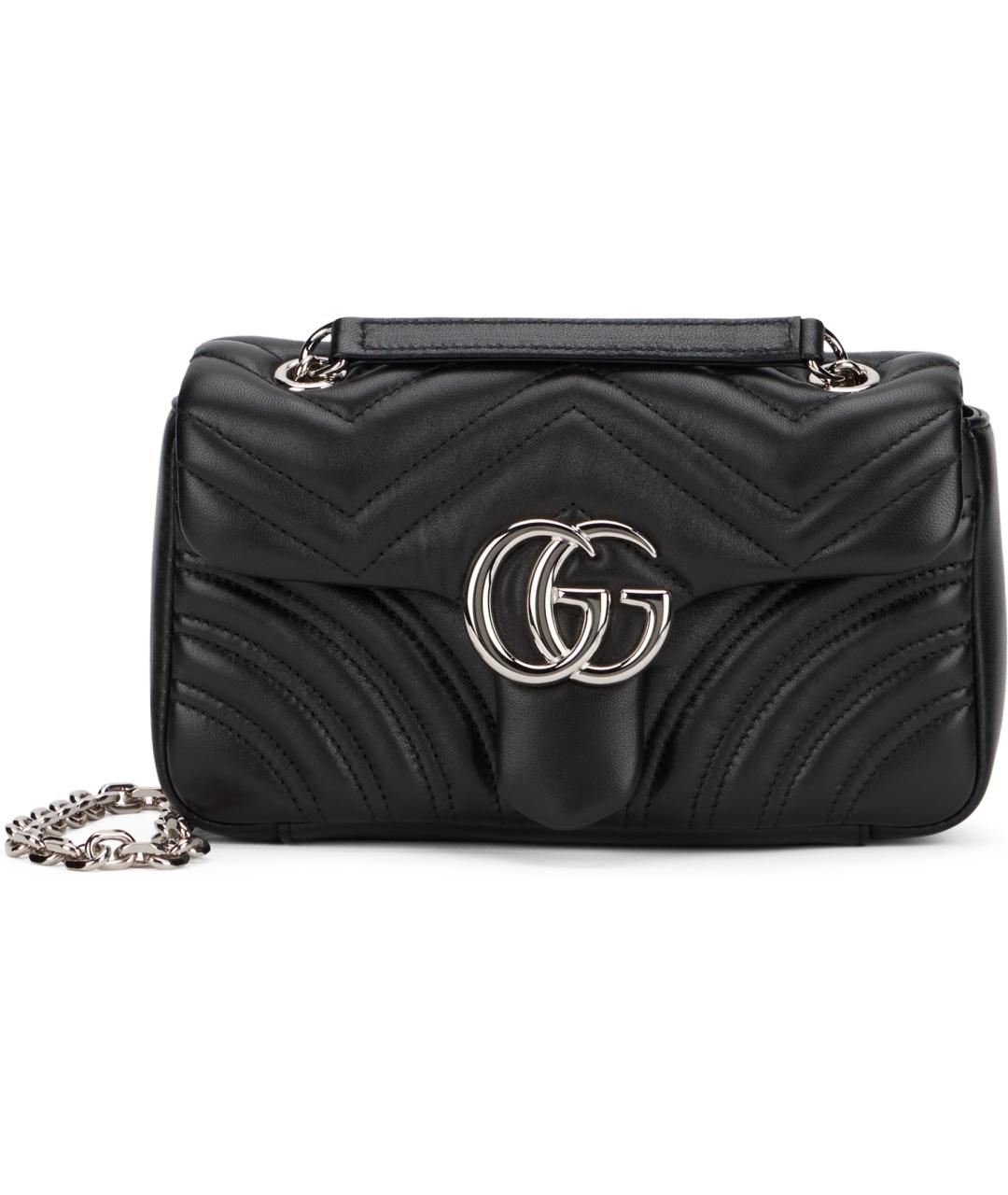 GUCCI Черная кожаная сумка через плечо, фото 2