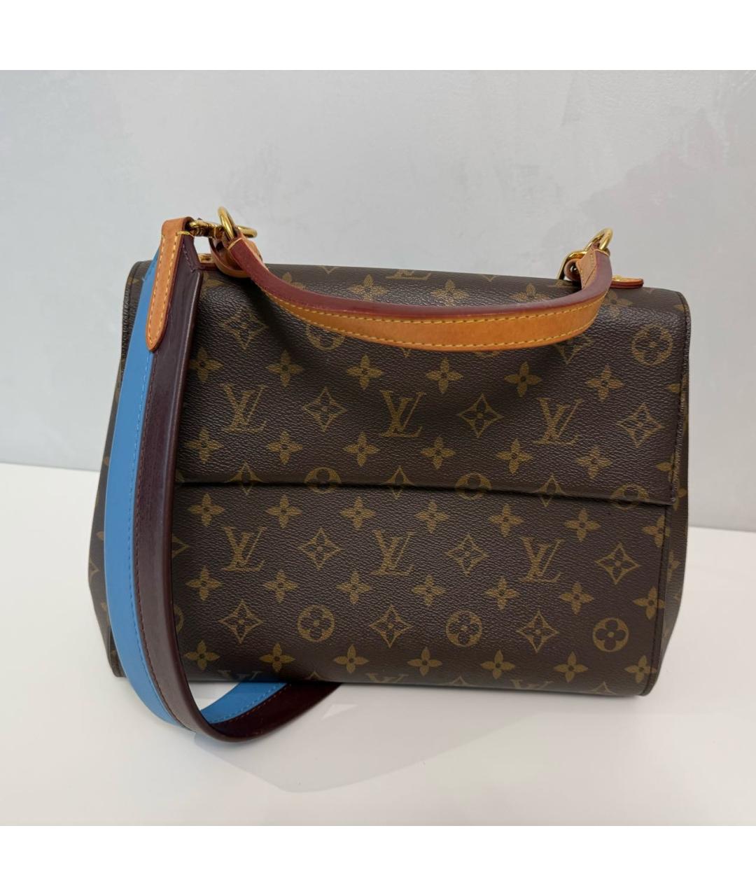LOUIS VUITTON Коричневая канва сумка через плечо, фото 8