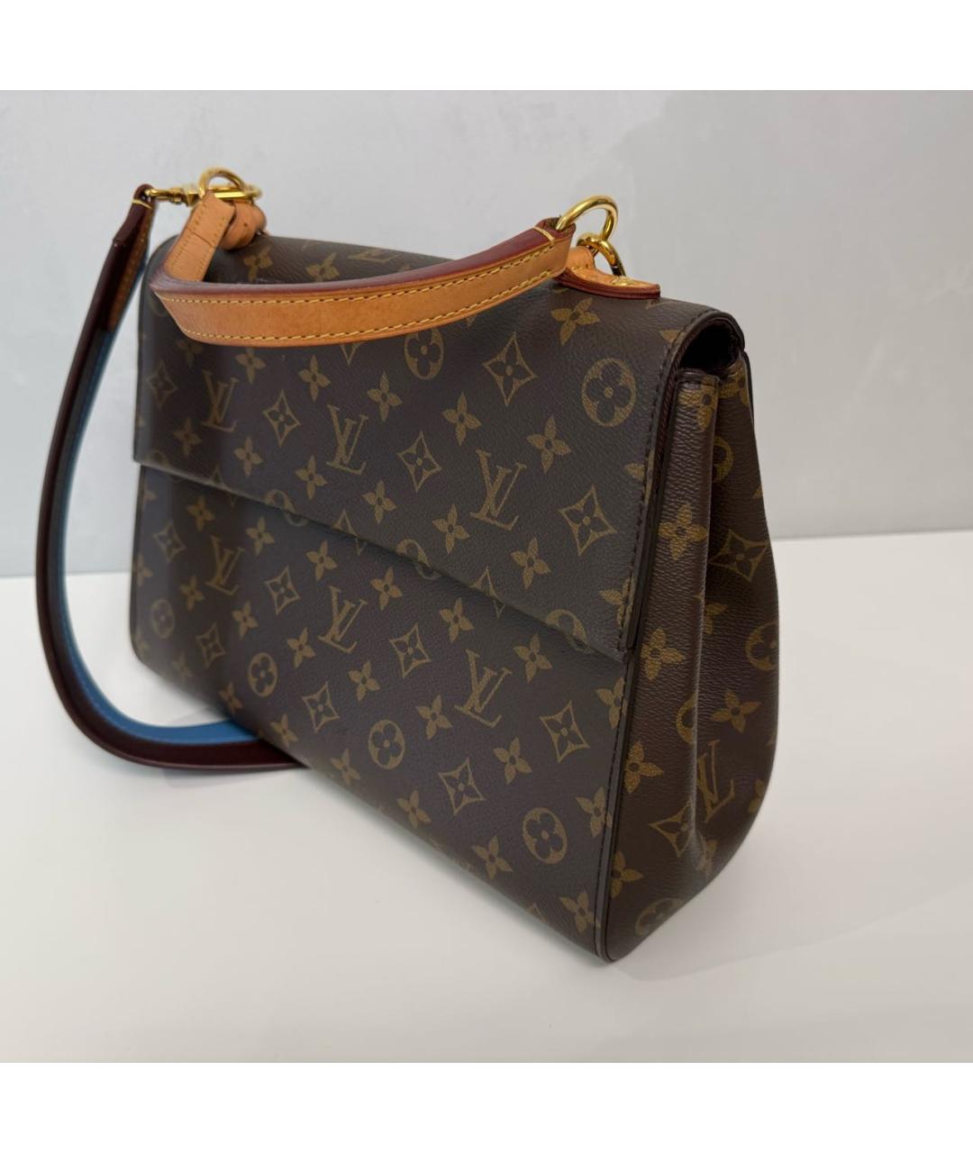 LOUIS VUITTON Коричневая канва сумка через плечо, фото 2