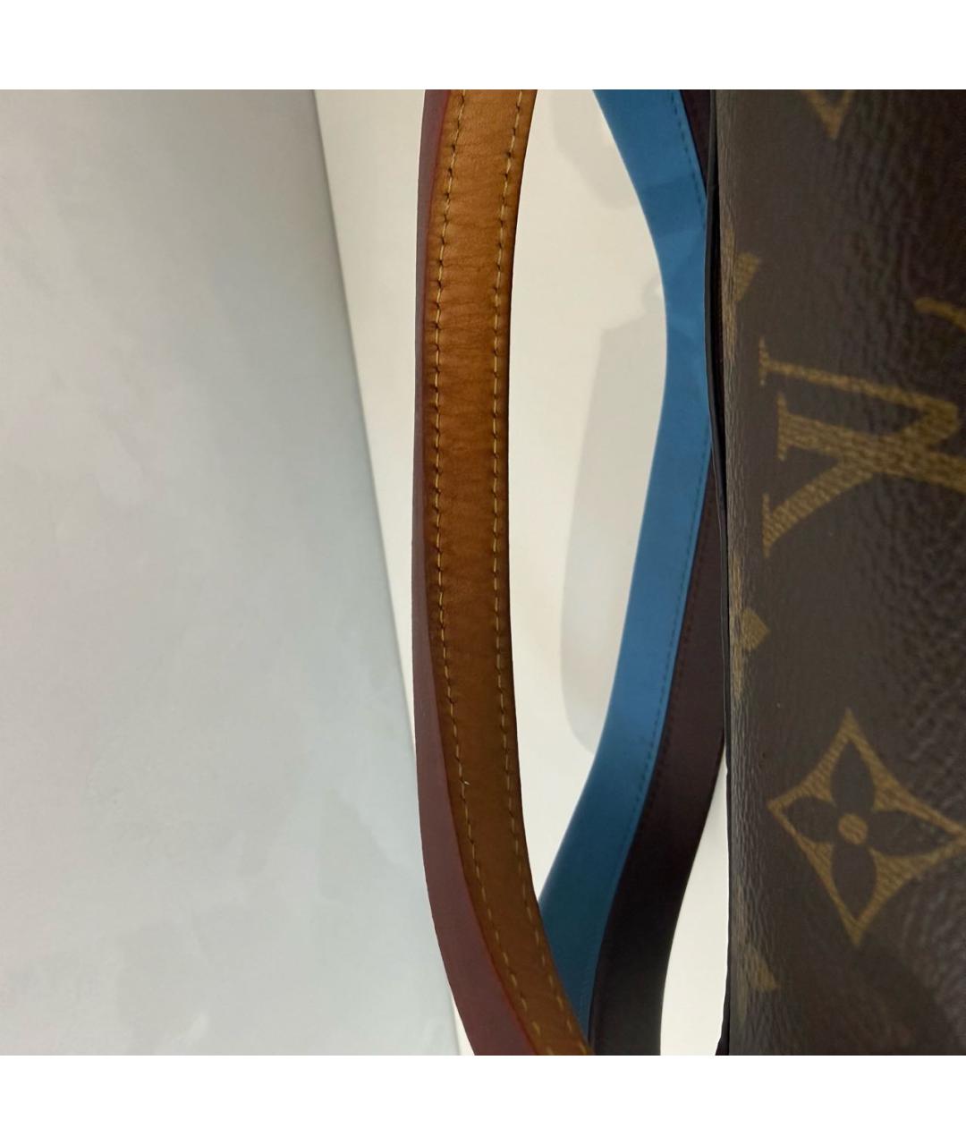 LOUIS VUITTON Коричневая канва сумка через плечо, фото 5
