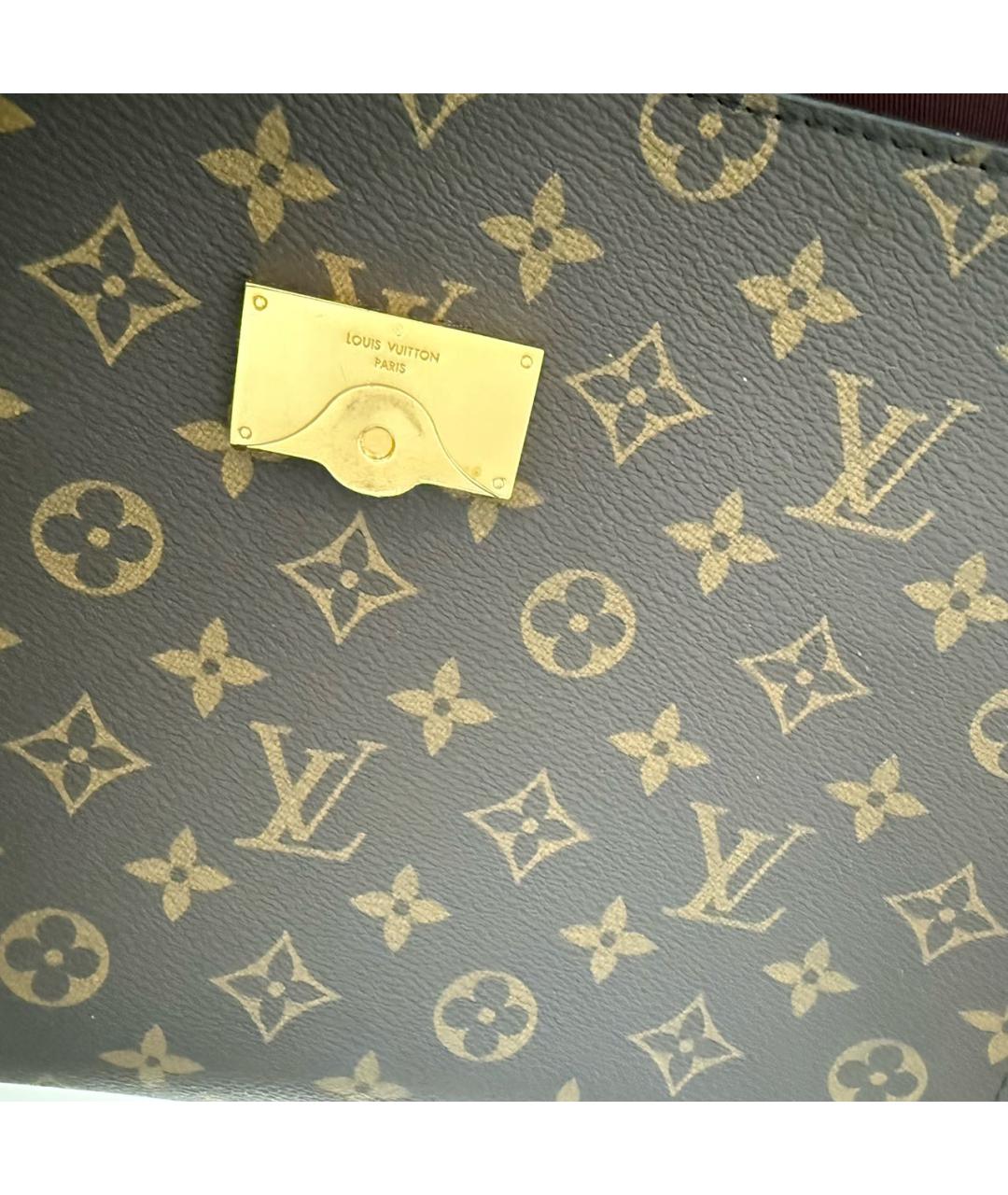 LOUIS VUITTON Коричневая канва сумка через плечо, фото 6
