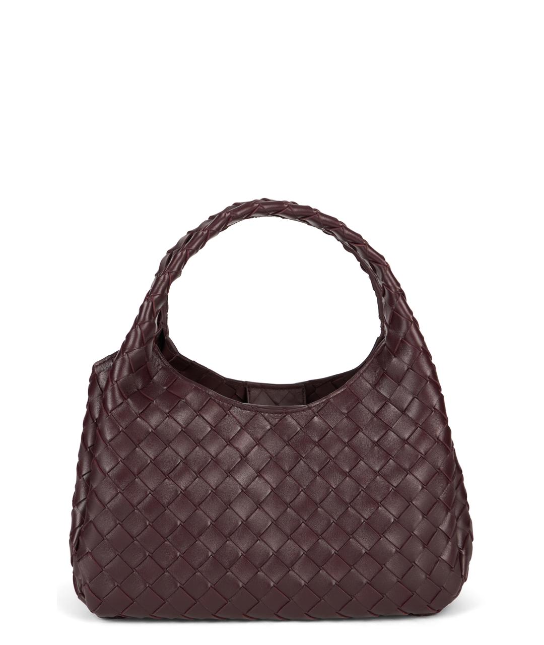 BOTTEGA VENETA Бордовая кожаная сумка тоут, фото 1