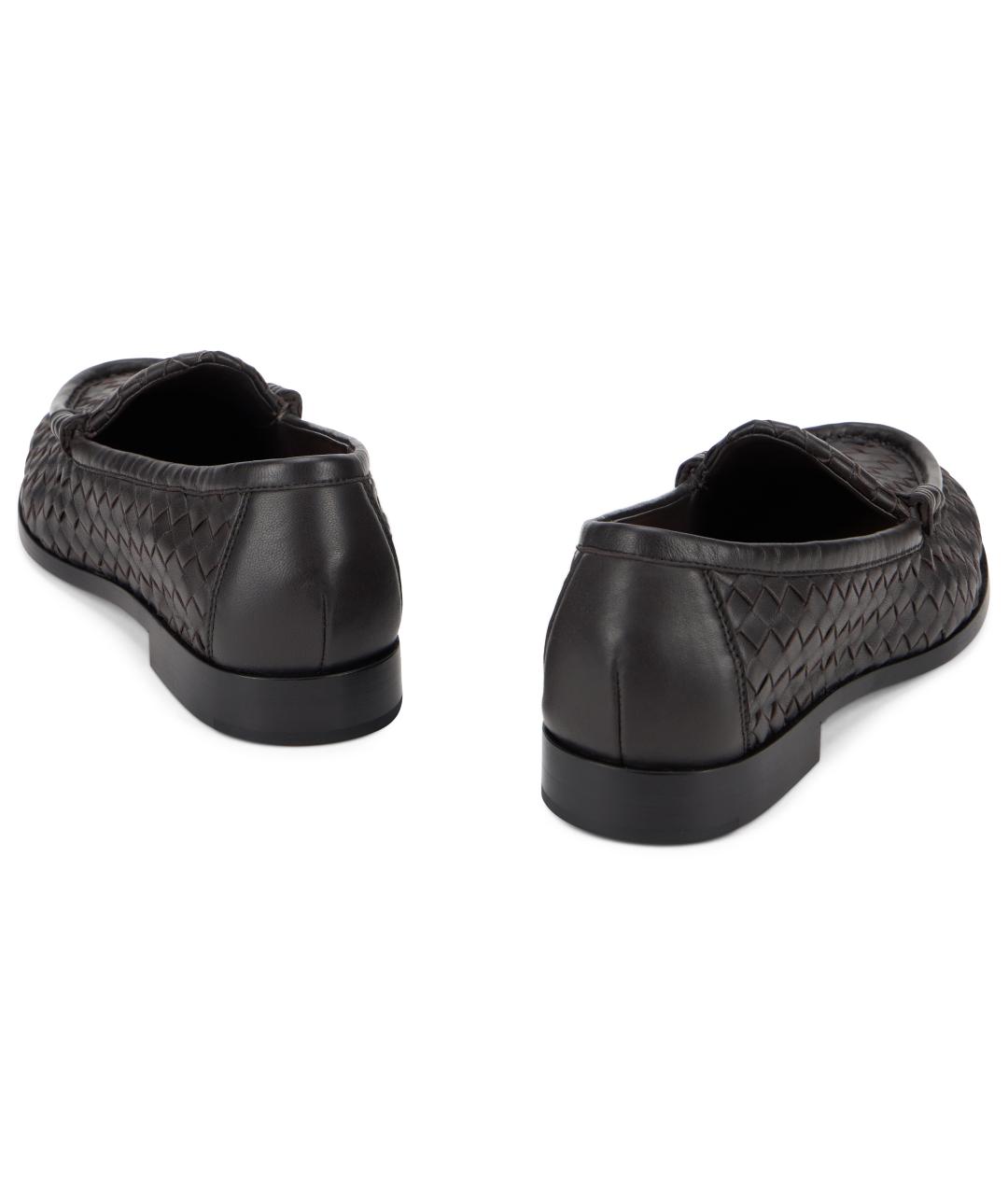 BOTTEGA VENETA Коричневые кожаные лоферы, фото 4