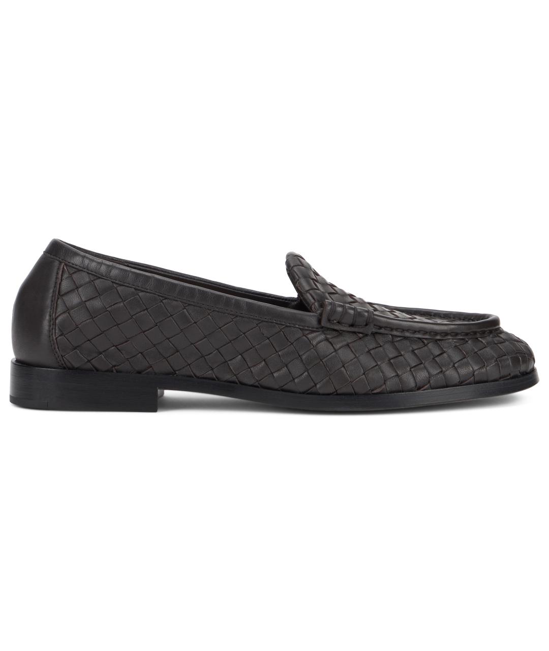 BOTTEGA VENETA Коричневые кожаные лоферы, фото 2