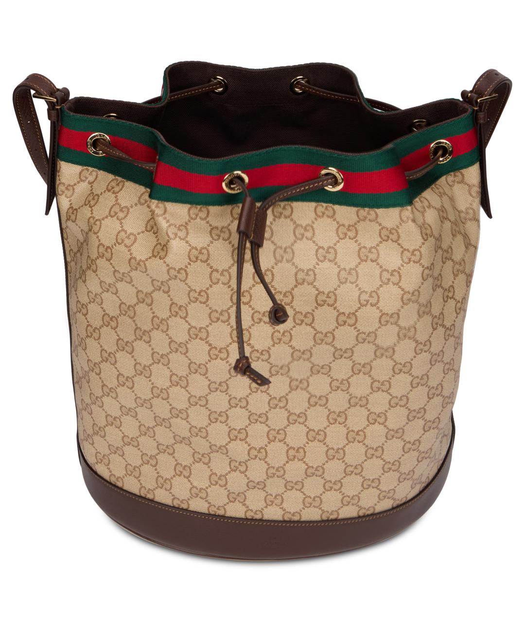 GUCCI Бежевая канва сумка через плечо, фото 5