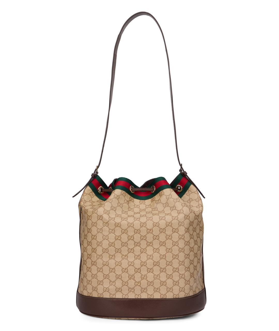 GUCCI Бежевая канва сумка через плечо, фото 4