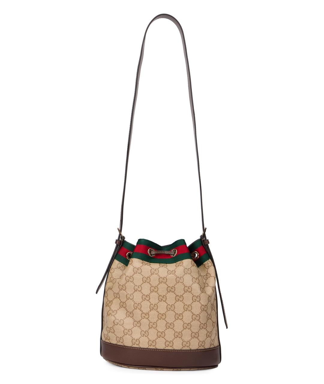 GUCCI Бежевая канва сумка через плечо, фото 4