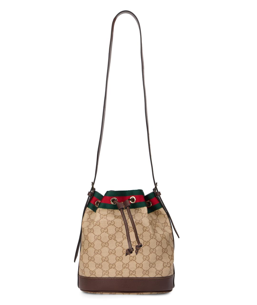 GUCCI Бежевая канва сумка через плечо, фото 2
