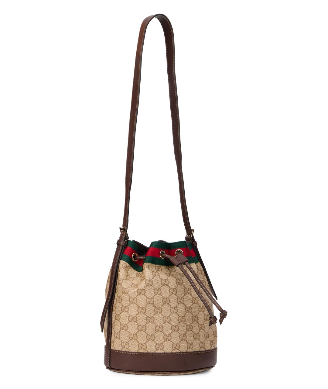 GUCCI Бежевая канва сумка через плечо, фото 3