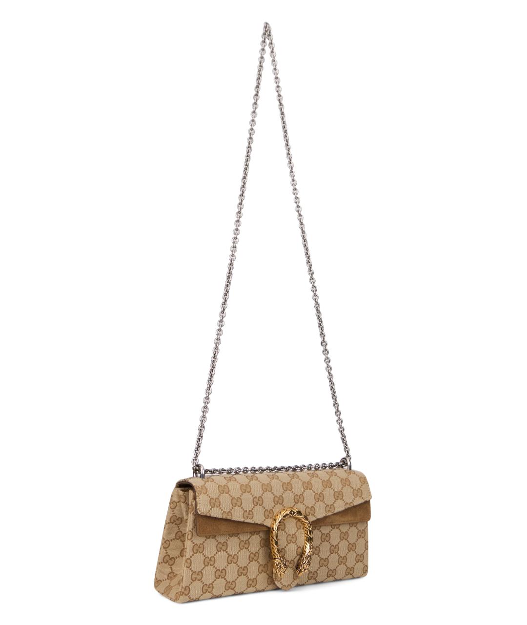 GUCCI Бежевая канва сумка через плечо, фото 3