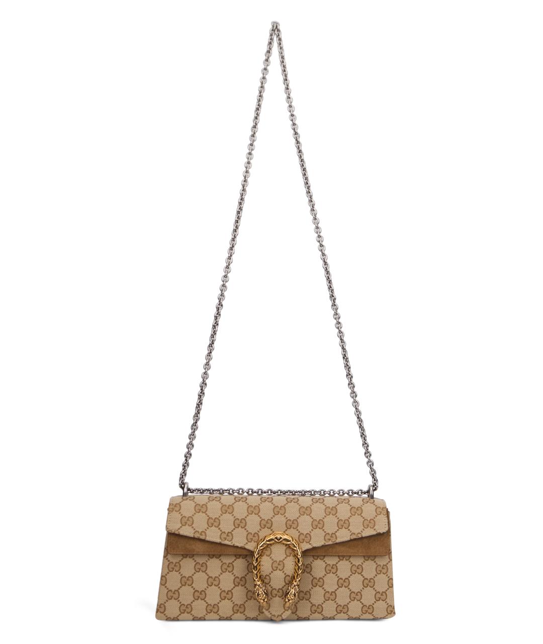 GUCCI Бежевая канва сумка через плечо, фото 2