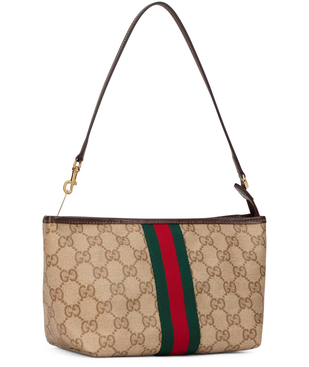 GUCCI Бежевая хлопковая сумка через плечо, фото 3