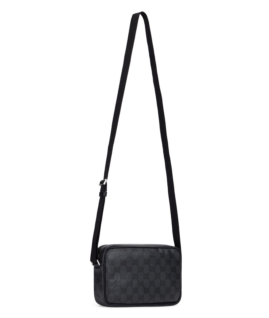 GUCCI Черная хлопковая сумка на плечо, фото 2