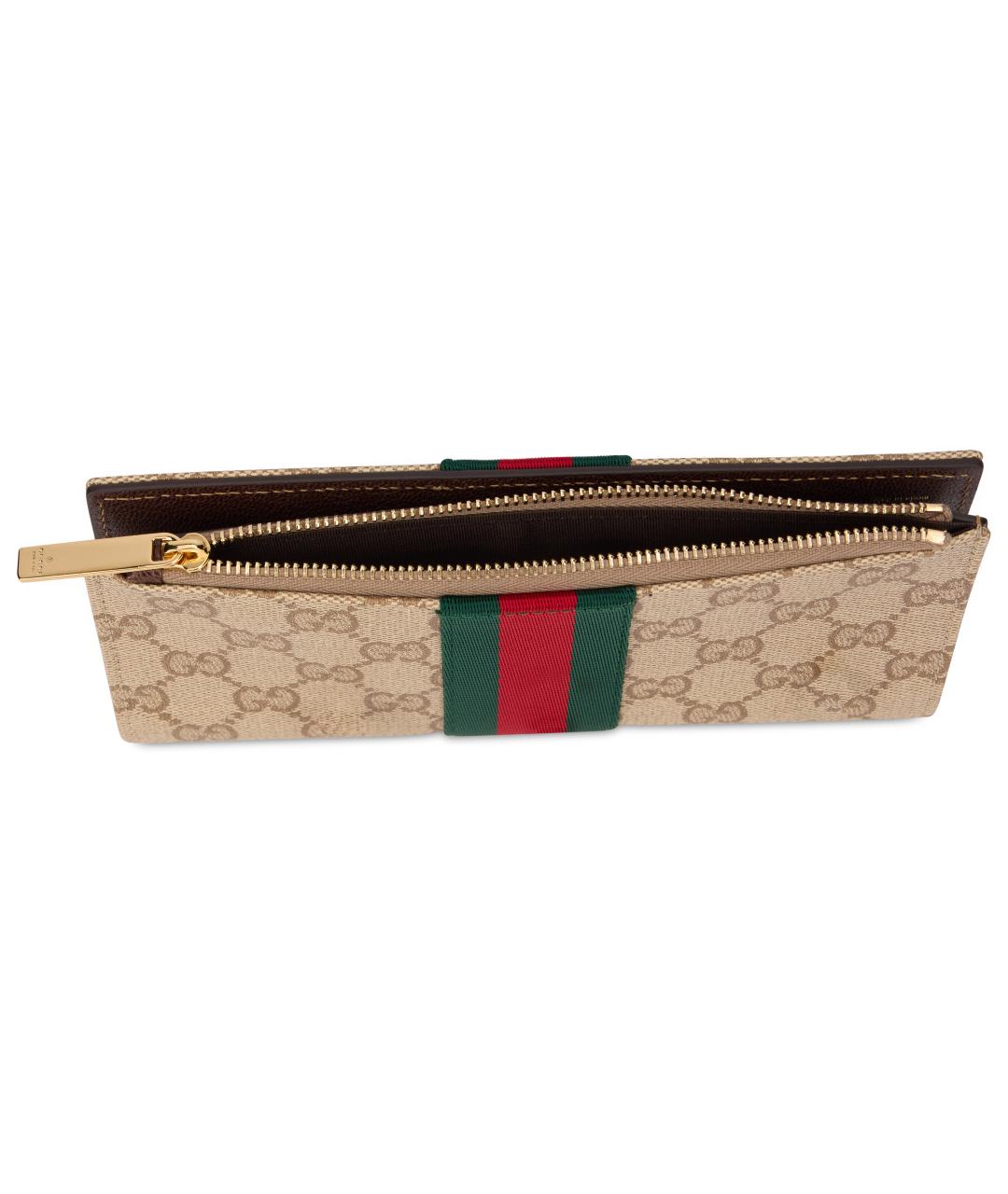 GUCCI Бежевый кошелек, фото 4