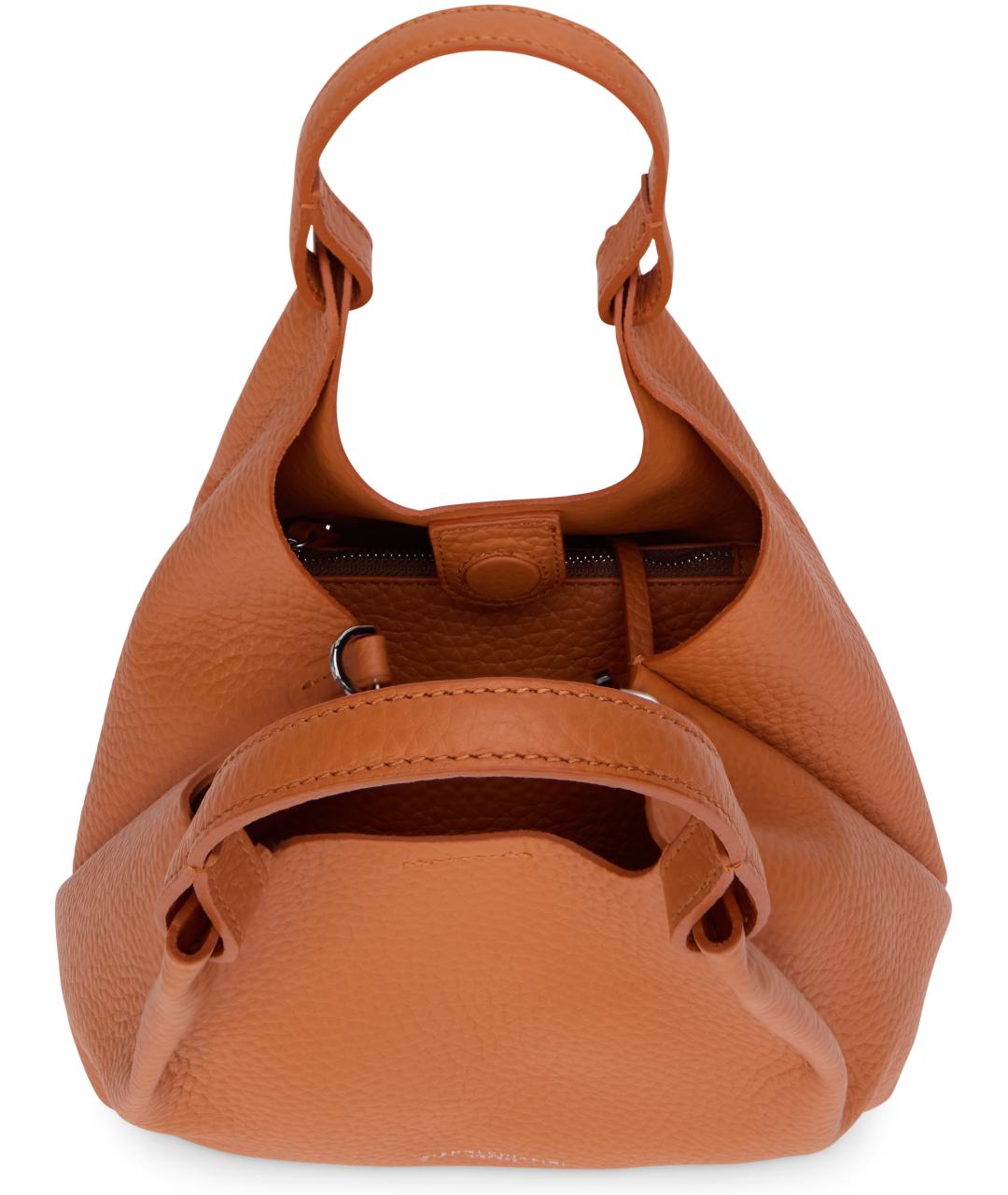 Gianni Chiarini Оранжевая кожаная сумка через плечо, фото 4