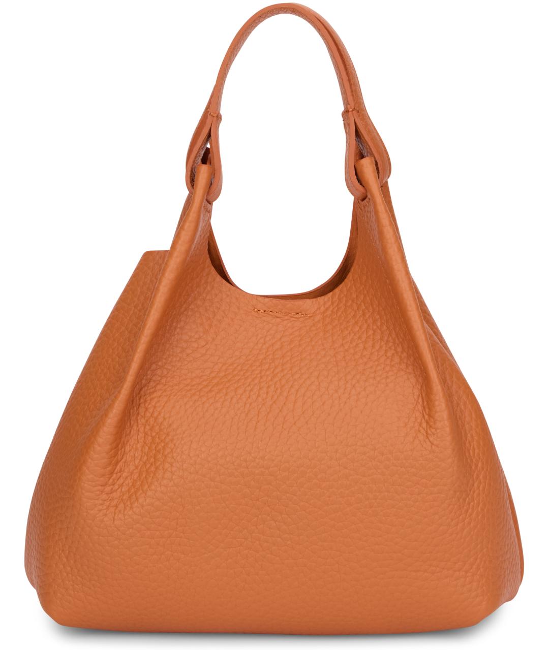 Gianni Chiarini Оранжевая кожаная сумка через плечо, фото 3