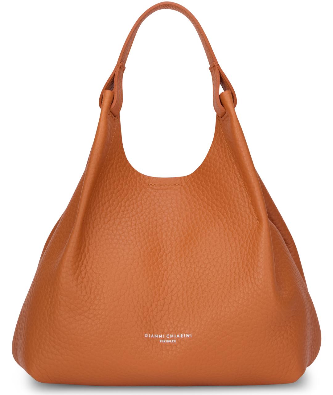 Gianni Chiarini Оранжевая кожаная сумка через плечо, фото 1