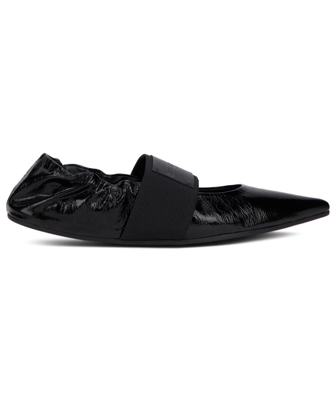 GIVENCHY Черные кожаные балетки, фото 1