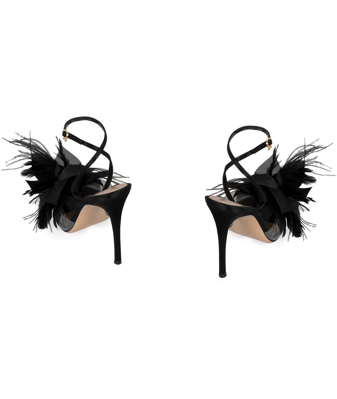 GIANVITO ROSSI Черные босоножки, фото 4