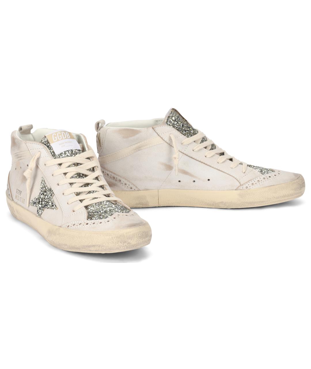 GOLDEN GOOSE Белые кожаные кеды, фото 3