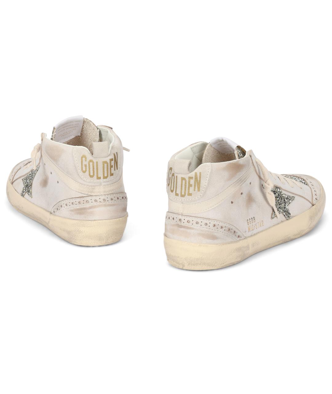 GOLDEN GOOSE Белые кожаные кеды, фото 4