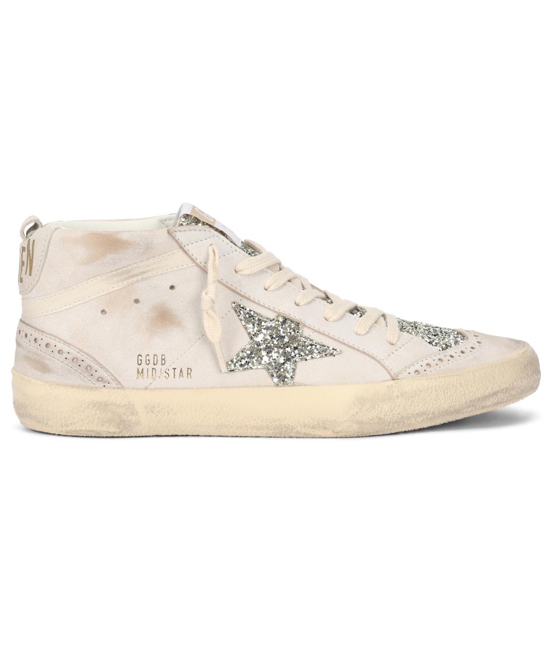 GOLDEN GOOSE Белые кожаные кеды, фото 2