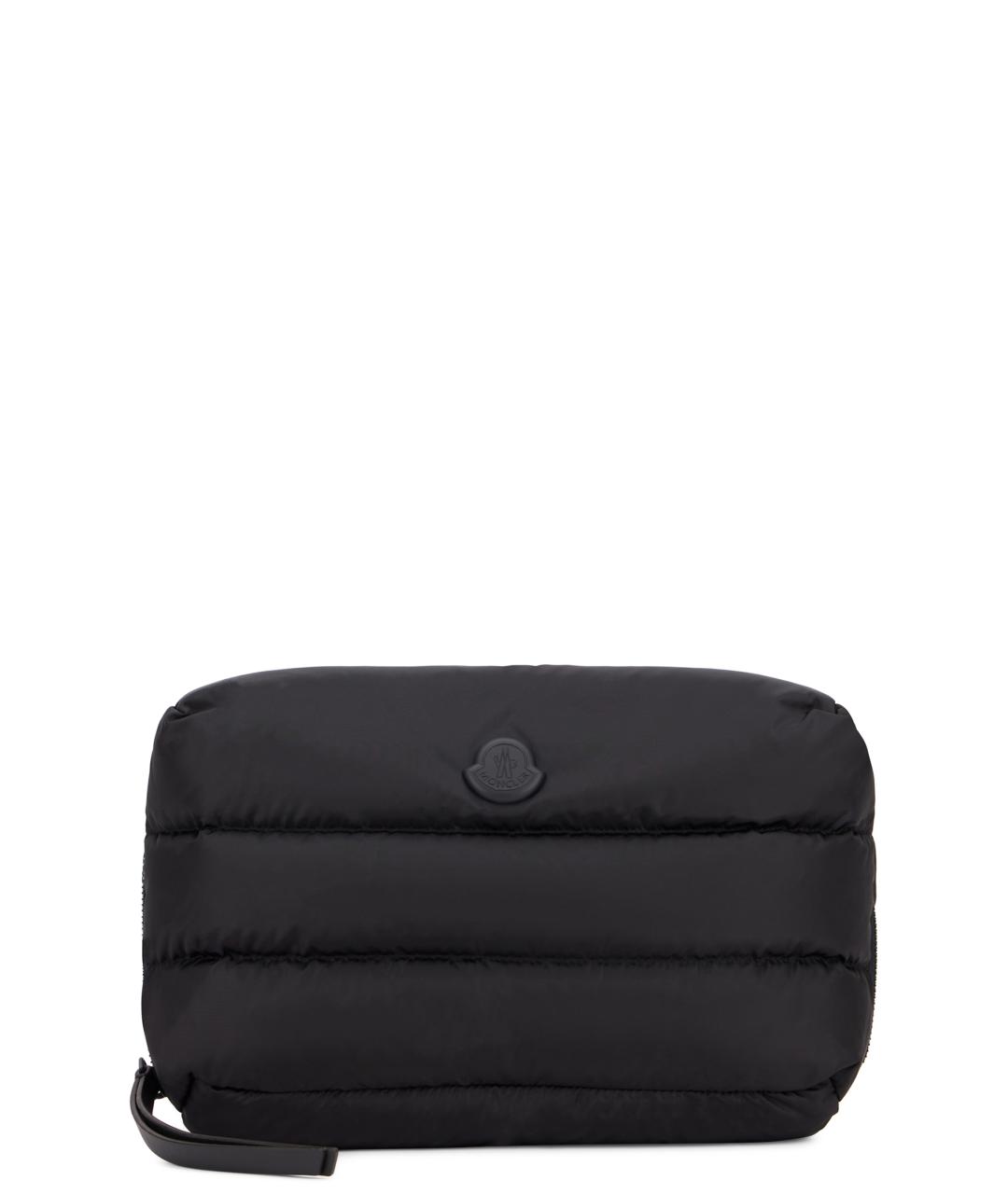 MONCLER Черный полиуретановый кошелек, фото 1