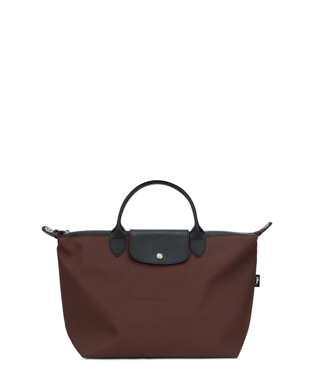 LONGCHAMP Коричневая хлопковая сумка тоут, фото 1