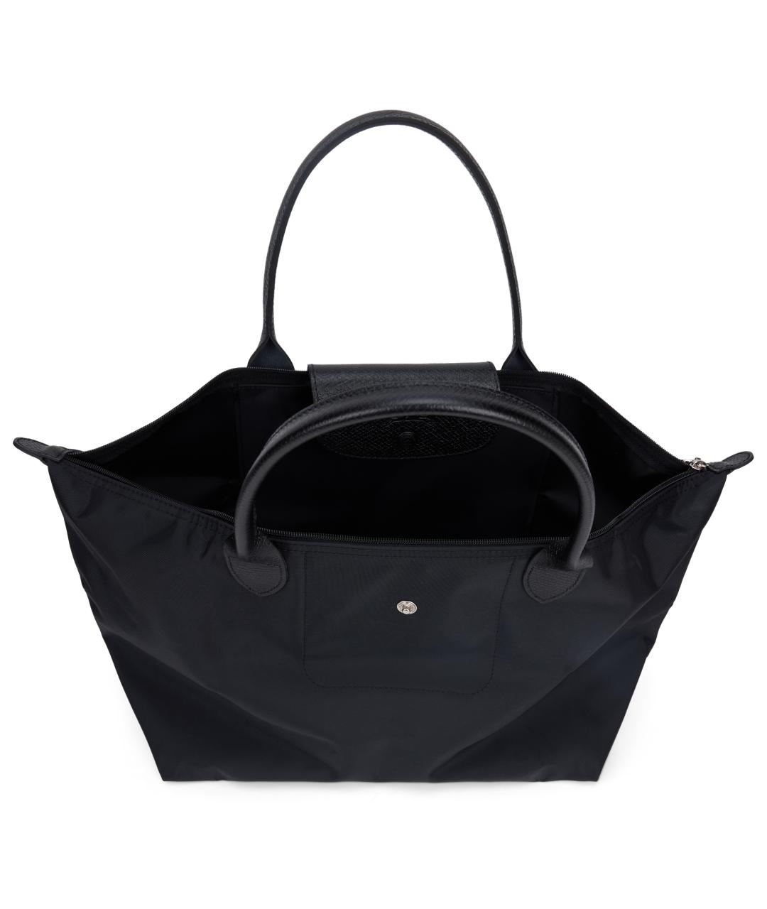 LONGCHAMP Черная синтетическая сумка тоут, фото 5
