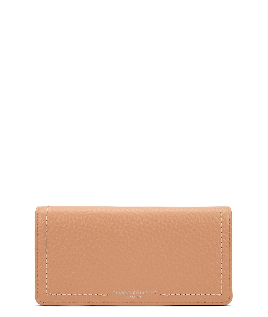Gianni Chiarini Бежевый кожаный кошелек, фото 1