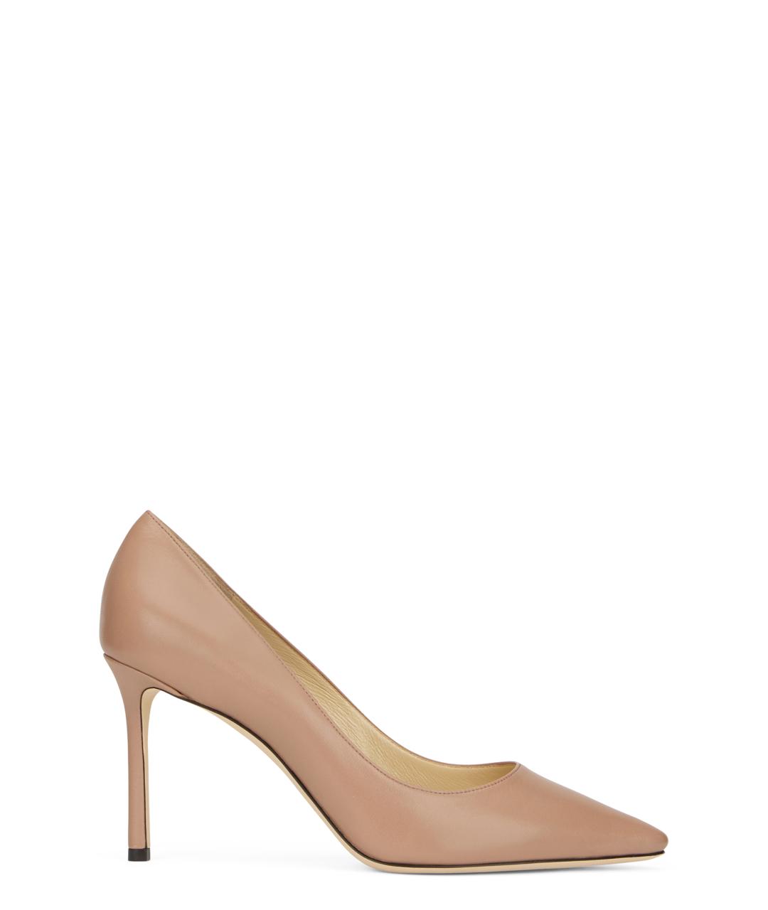 JIMMY CHOO Бежевые кожаные туфли, фото 1