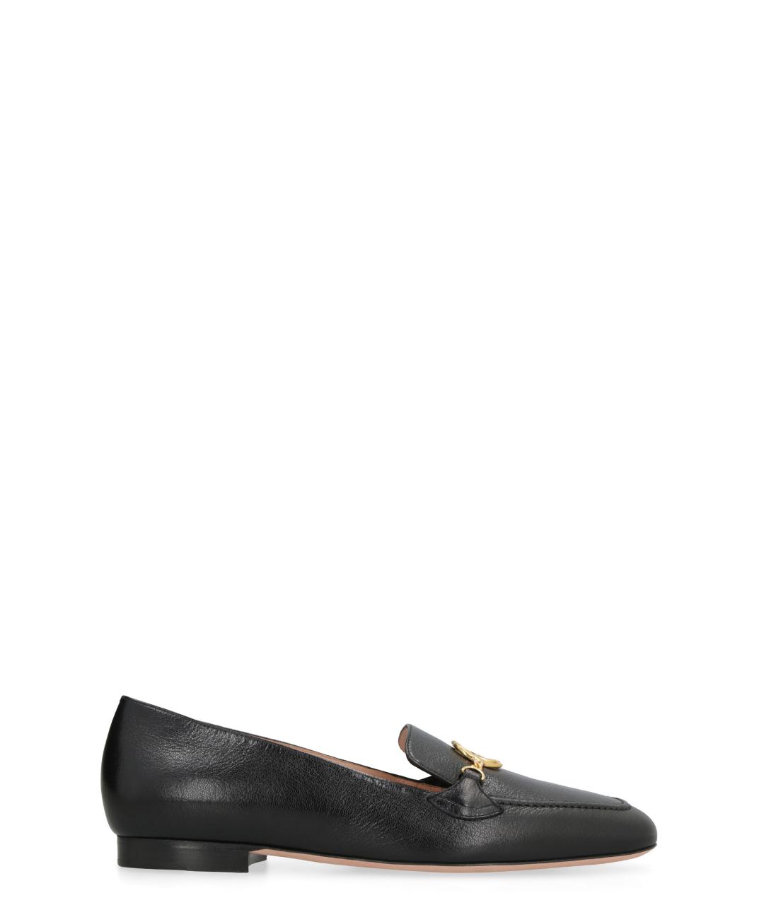 BALLY Черные кожаные лоферы, фото 1