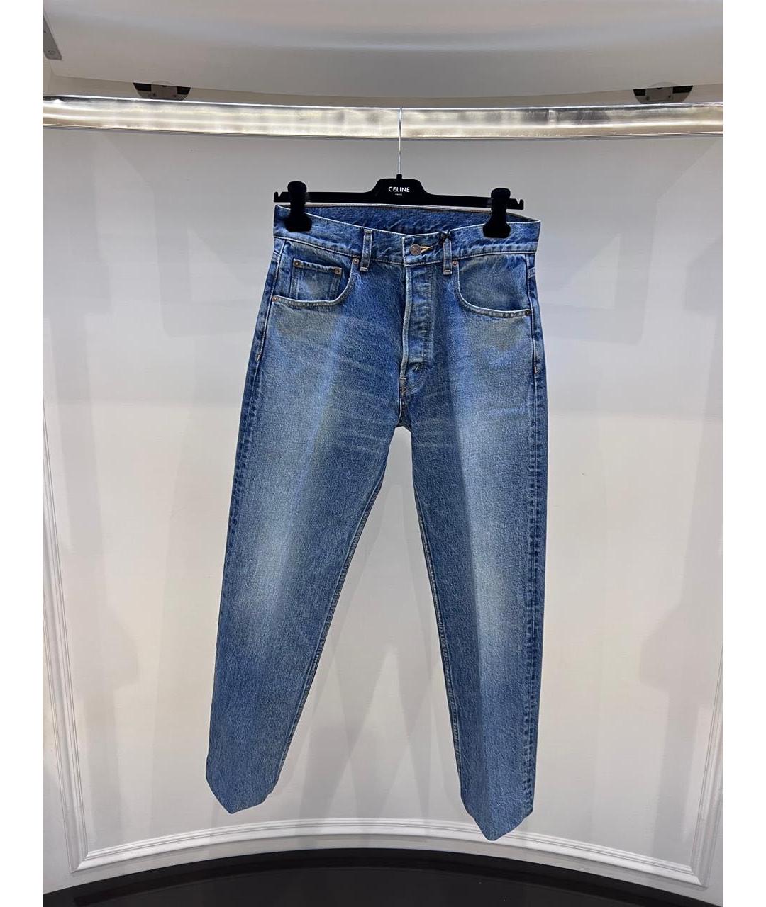 CELINE Синие прямые джинсы, фото 3