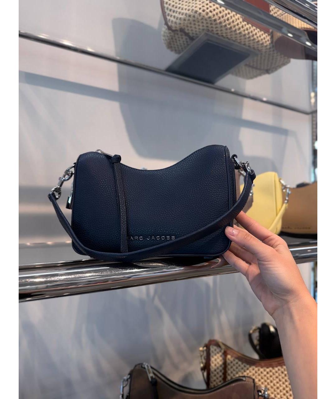 MARC JACOBS Темно-синяя кожаная сумка через плечо, фото 6