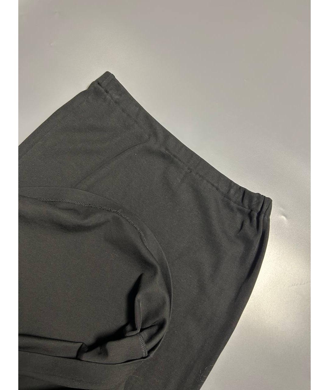 YOHJI YAMAMOTO Черная хлопковая юбка макси, фото 4