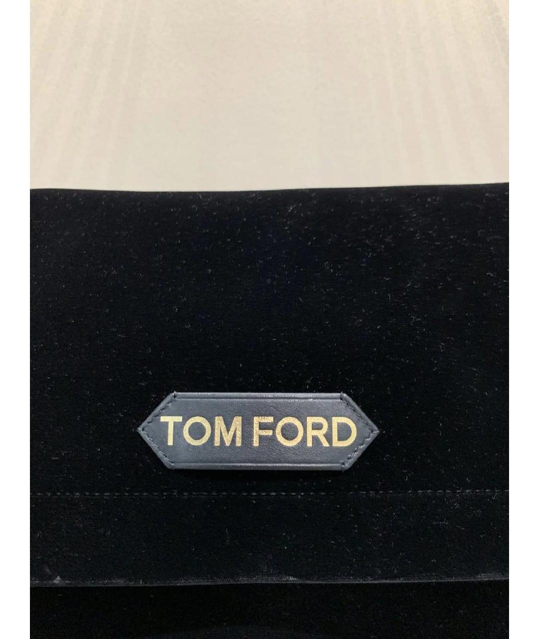 TOM FORD Черная бархатная сумка через плечо, фото 6