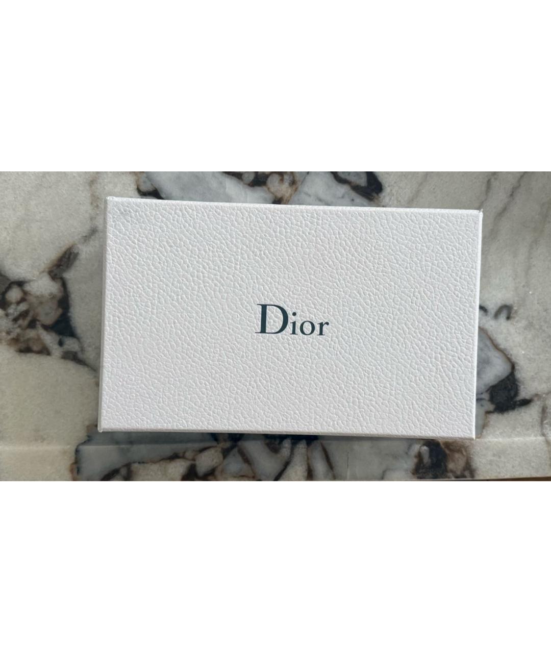 CHRISTIAN DIOR Черный кожаный кошелек, фото 8