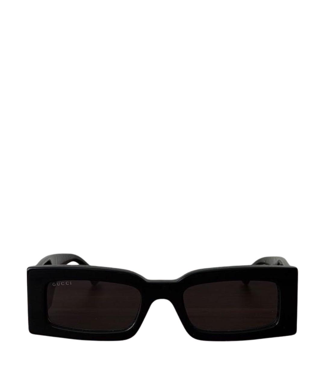 GUCCI Черные пластиковые солнцезащитные очки, фото 1