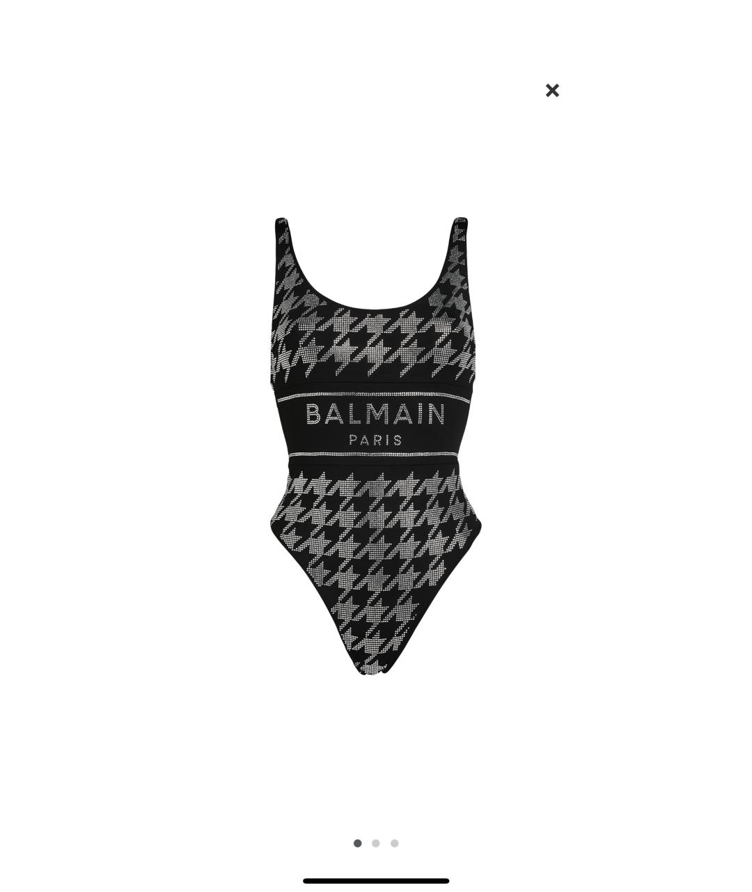 BALMAIN Черный полиамидовый купальник, фото 7