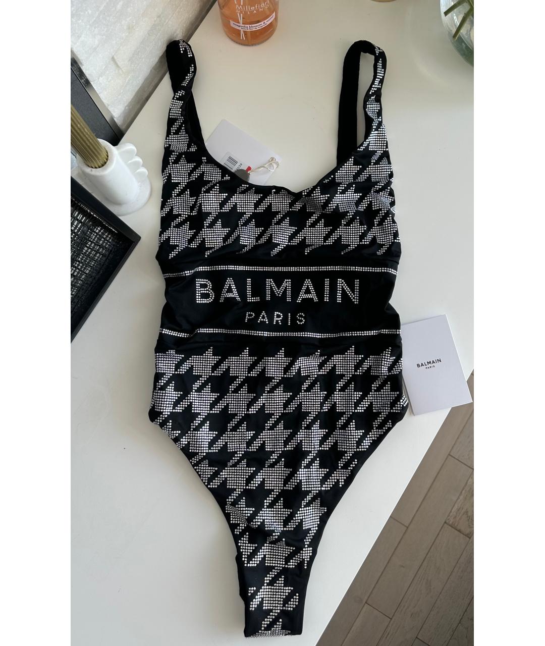 BALMAIN Черный полиамидовый купальник, фото 2
