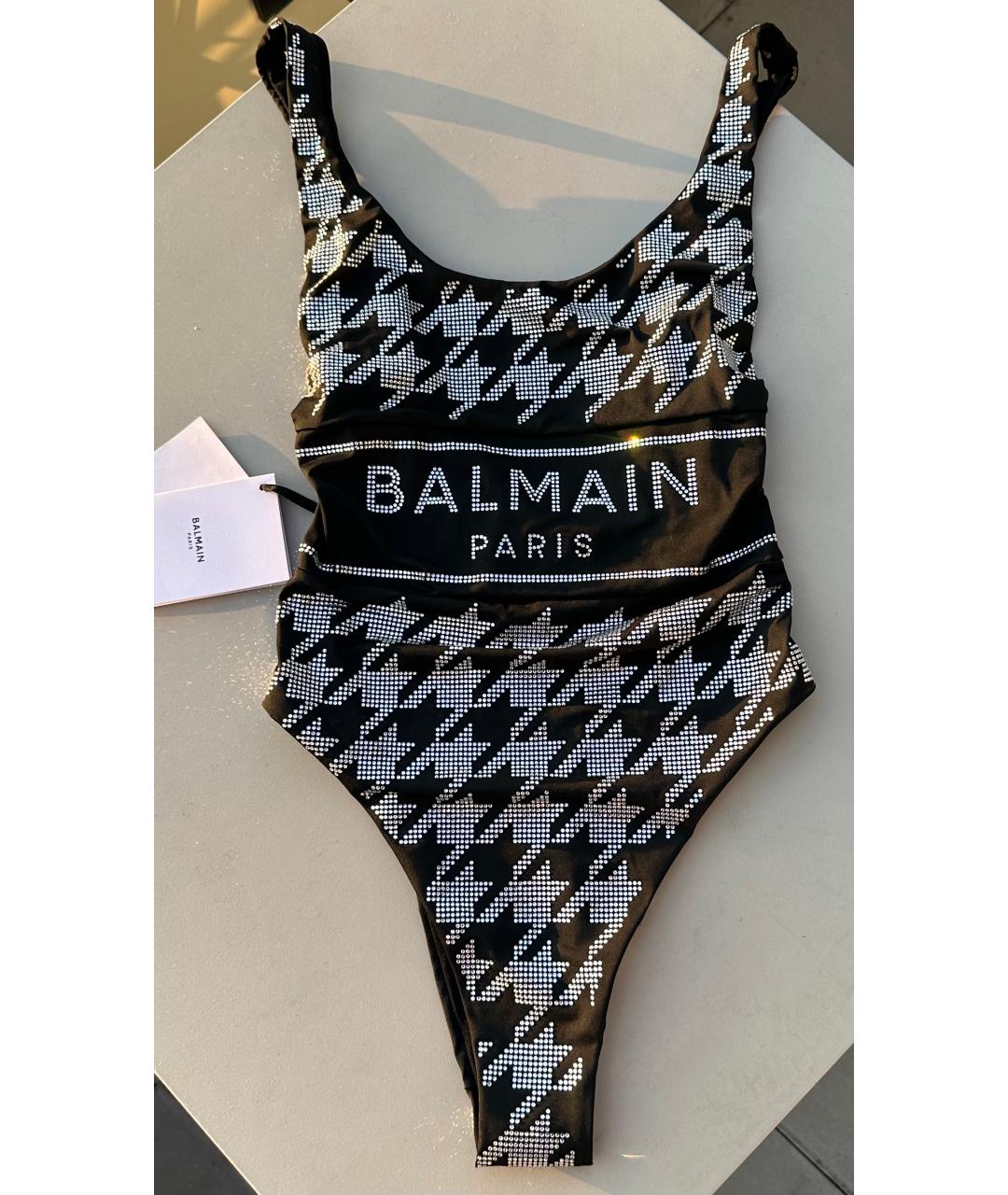BALMAIN Черный полиамидовый купальник, фото 3